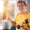 Elderly man lifting dumbbell in the gym